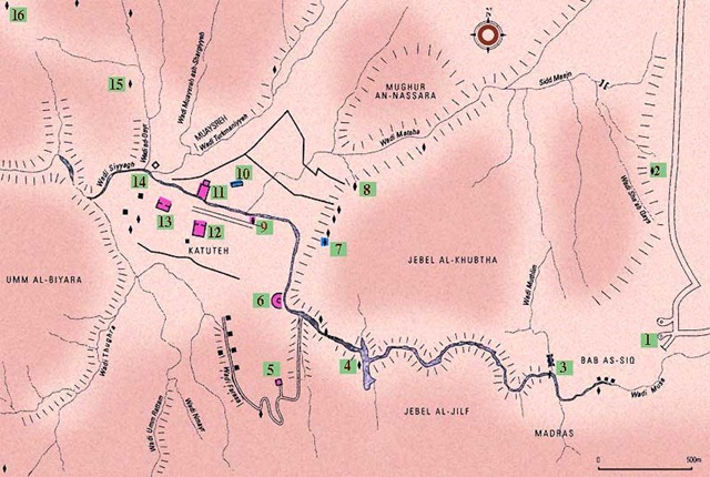 General Plan of Petra and its surroundings