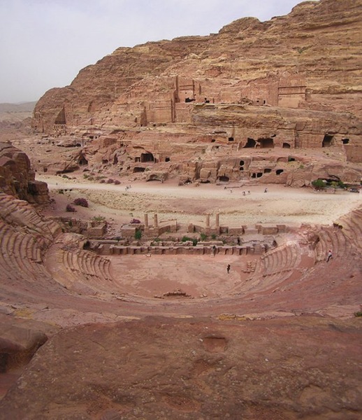 The theater of Petra The theater of Petra