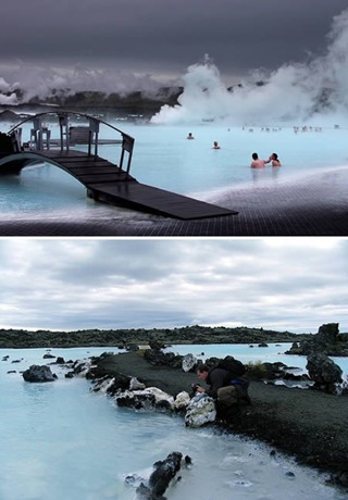 Туристы наблюдают за гейзером