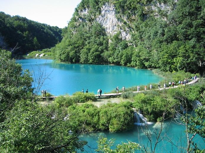 панорама каскадных озёр Плитвице