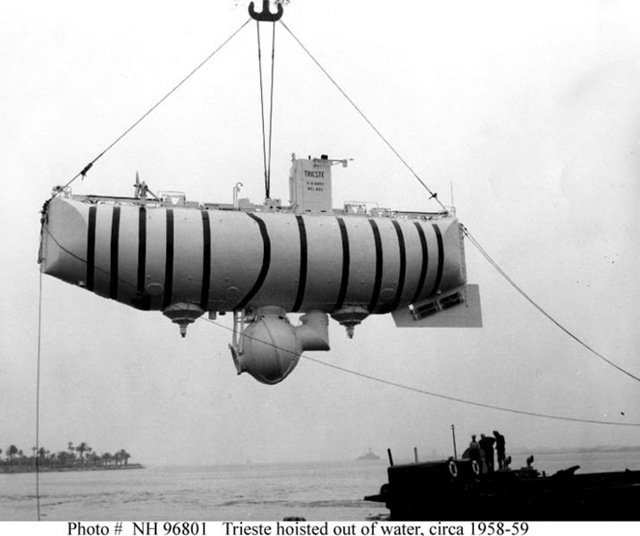 Bathyscaphe_Trieste сферическая кабина батискафа Триест