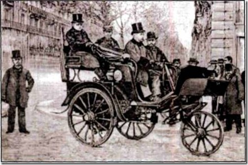 Трехколесный паровой автомобиль Серполле 1891 года