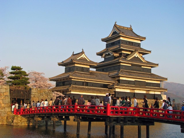 Вид на город Мацумото с замка