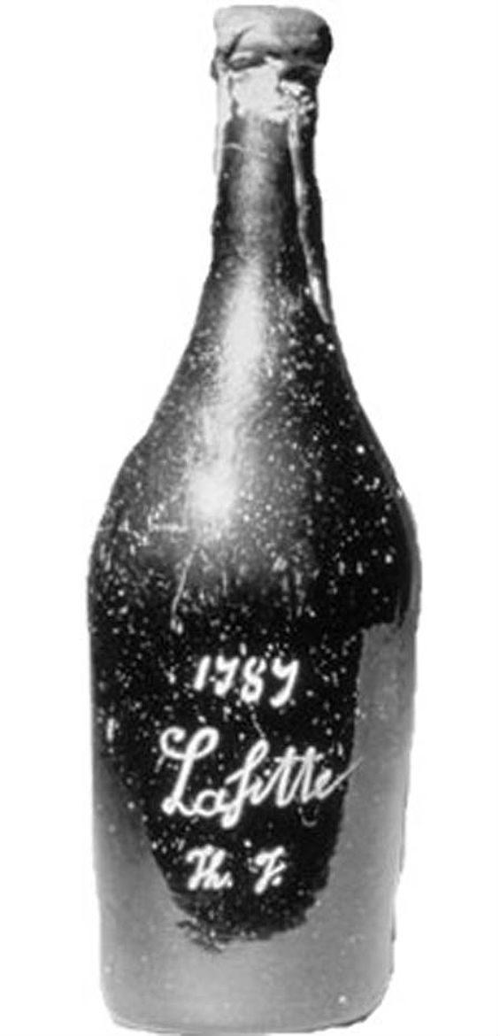 Château Lafite 1787 с гравировкой инициалов