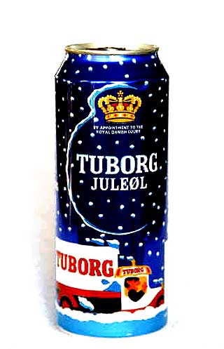 Рождественское пиво Tuborg Juleøl в праздничной упаковке