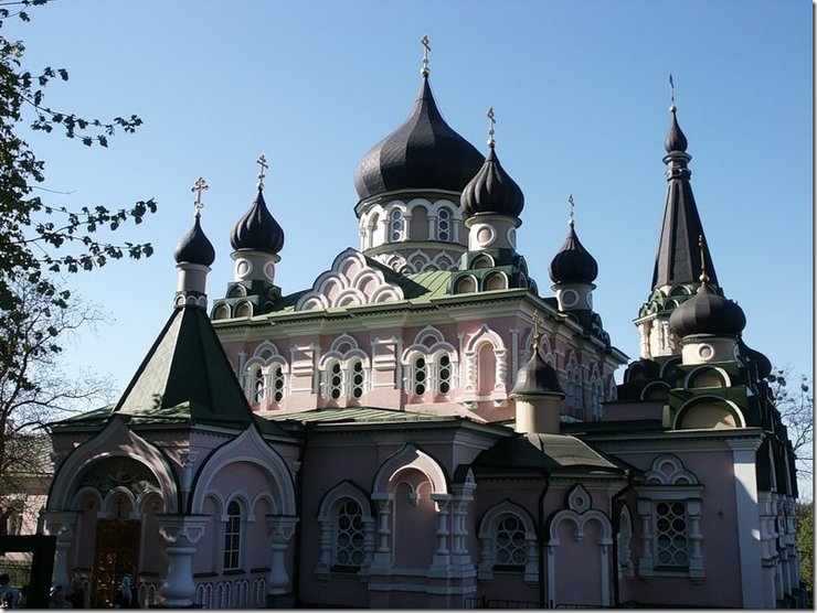 Покровский монастырь в Киеве, вид сверху