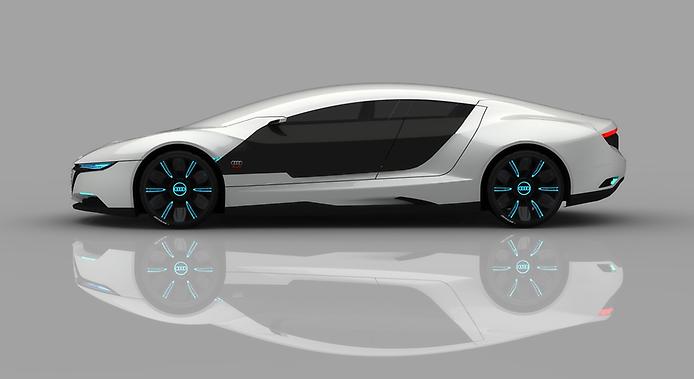 концепт Audi A9 вид сбоку