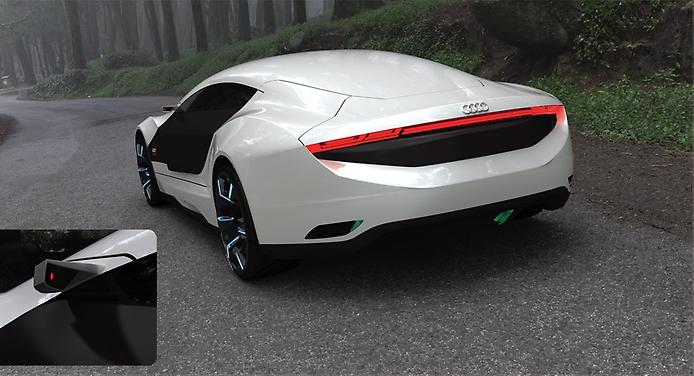 концепт Audi A9 боковое зеркало