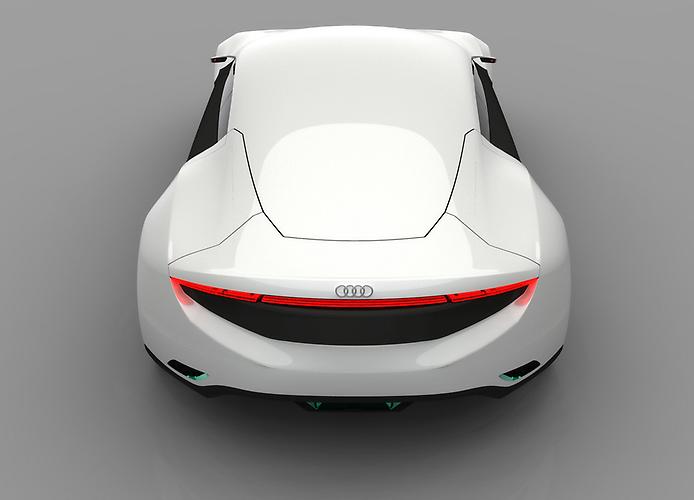 концепт Audi A9 вид сзади