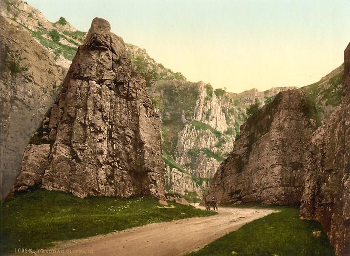 Чеддерское ущелье в 1890-х годах