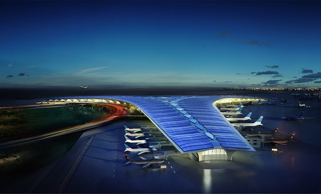 новый терминал аэропорта Кувейта — проект Foster + Partners проект нового терминала аэропорта Кувейта