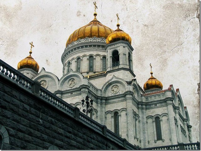 исторический вид Храма Христа Спасителя в XIX веке