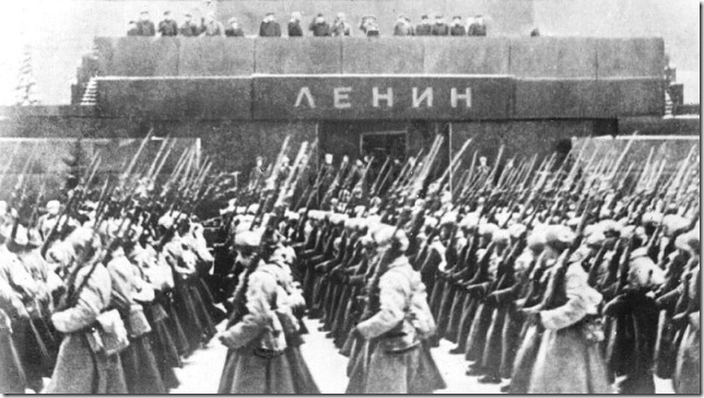 Первый деревянный Мавзолей Ленина, 1924 год