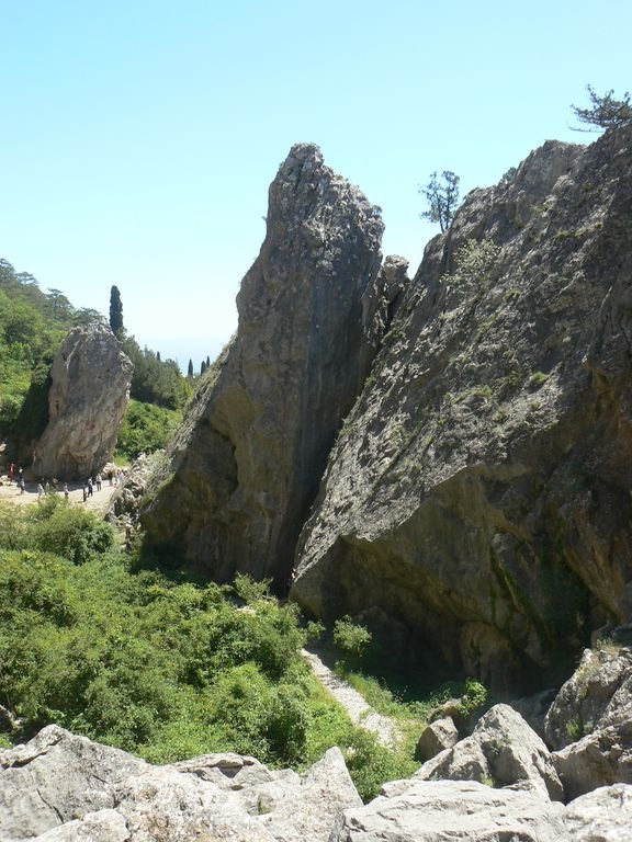 каменные образования в Никитской расселине