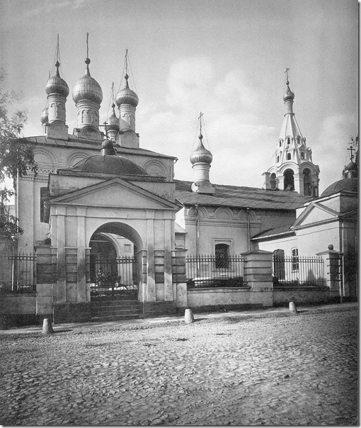 церковь Симеона Столпника на Поварской, историческое изображение