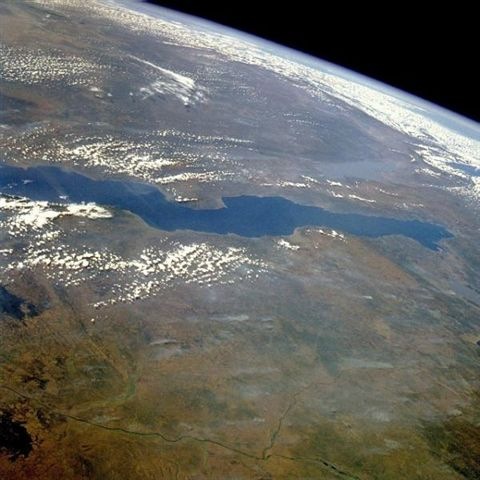 озеро Байкал на спутниковом снимке