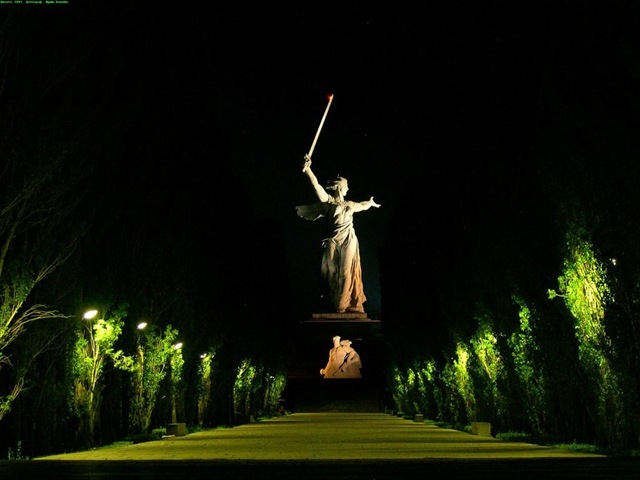 панорама мемориального комплекса на Мамаевом кургане
