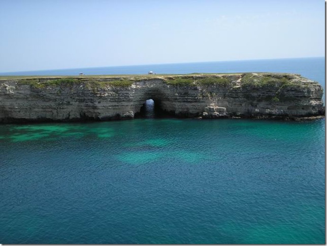 Цветение микроводорослей у берегов Черного моря