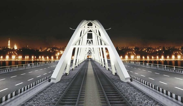 Макет нового Дарницкого моста
