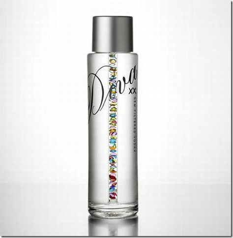 Роскошная бутылка водки Diva