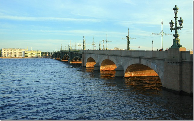 Ремонтные работы на Троицком мосту в 1977 году