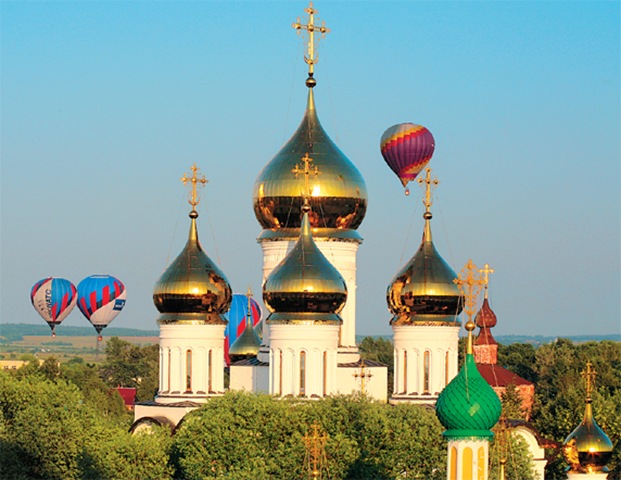 Карта маршрута Золотого Кольца России