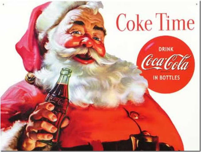 Рождественская реклама Coca-Cola с Санта-Клаусом