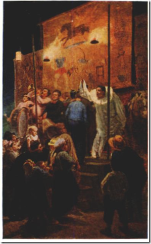 Васнецов — Балаганы в Париже (1877)
