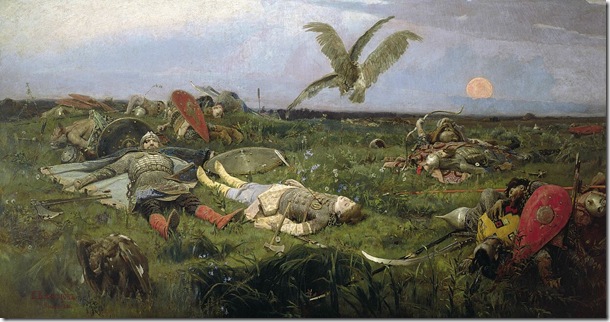 Васнецов — После побоища Игоря Святославича с половцами (1880)
